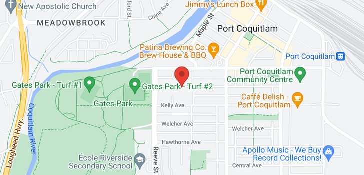 map of 32 2441 KELLY AVENUE